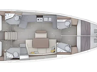 Location Voilier à Rogoznica - Bénéteau Oceanis 47 - 4 cab.