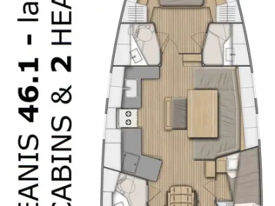 Bénéteau Oceanis 46.1 a louer à Split