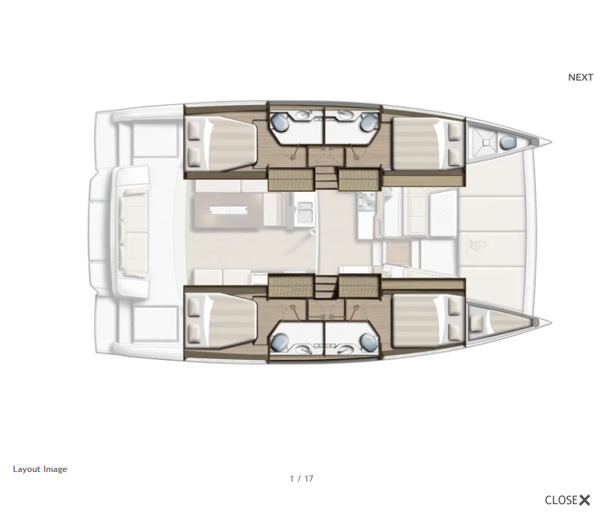 Location Catamaran à Nikiána - Bali Bali 4.2