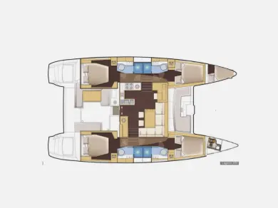 Location à Lefkáda - Lagoon Lagoon 450 F sur SamBoat