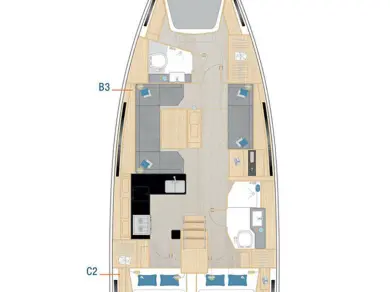 Location bateau Sibenik pas cher Hanse 410
