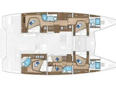 Location bateau Seget Donji pas cher Lagoon 55 - 4 + 2 cab.