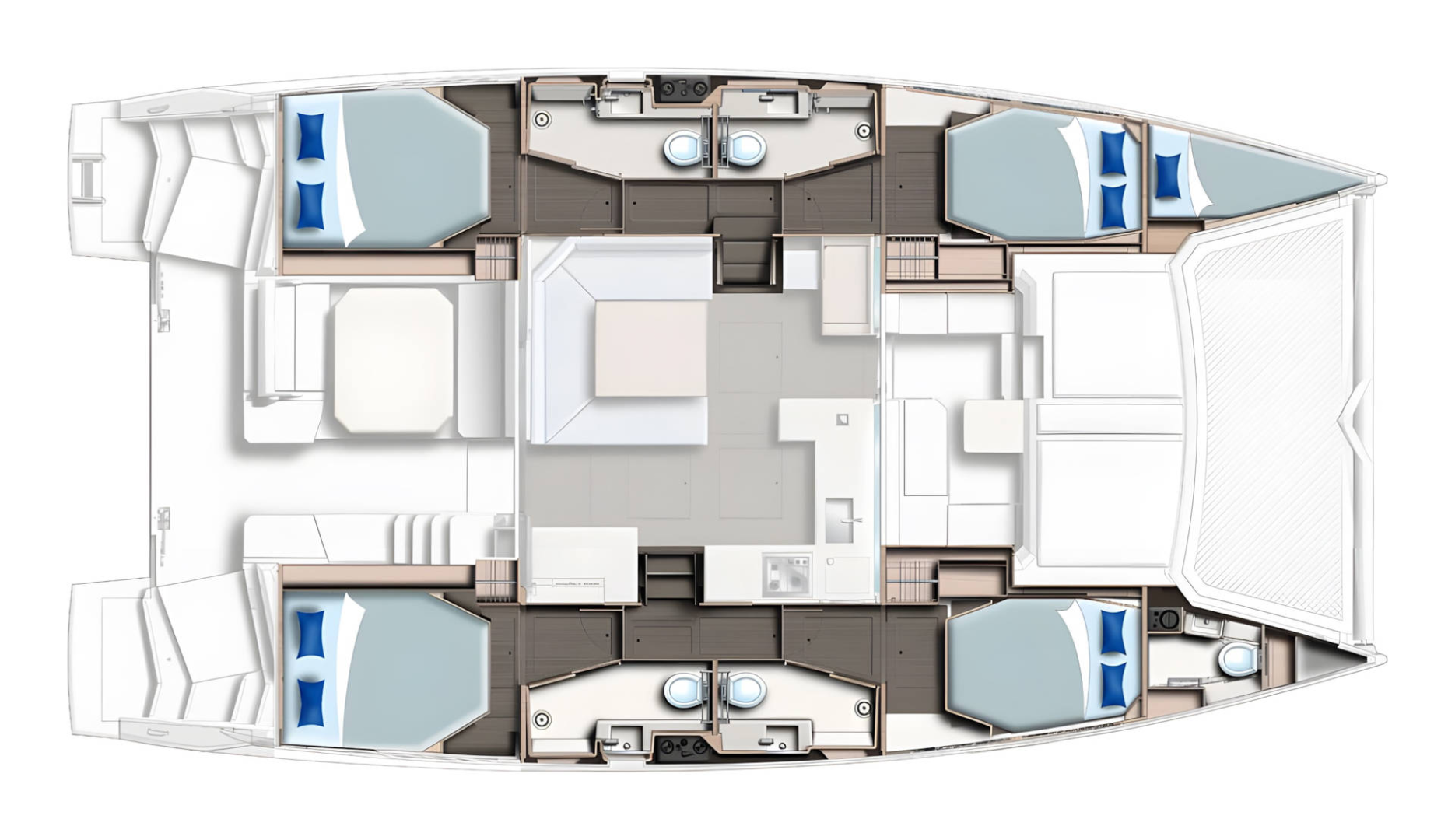 Location Catamaran Leopard Catamarans / Robertson & Caine avec permis