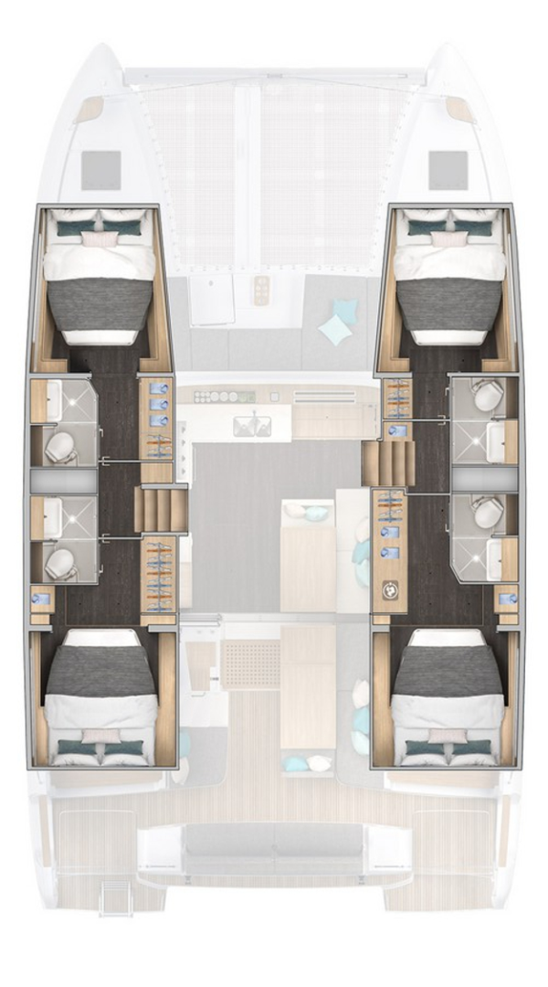 Location bateau Benítses pas cher Lagoon 43