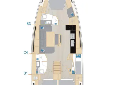 Location bateau Göcek pas cher Hanse 460