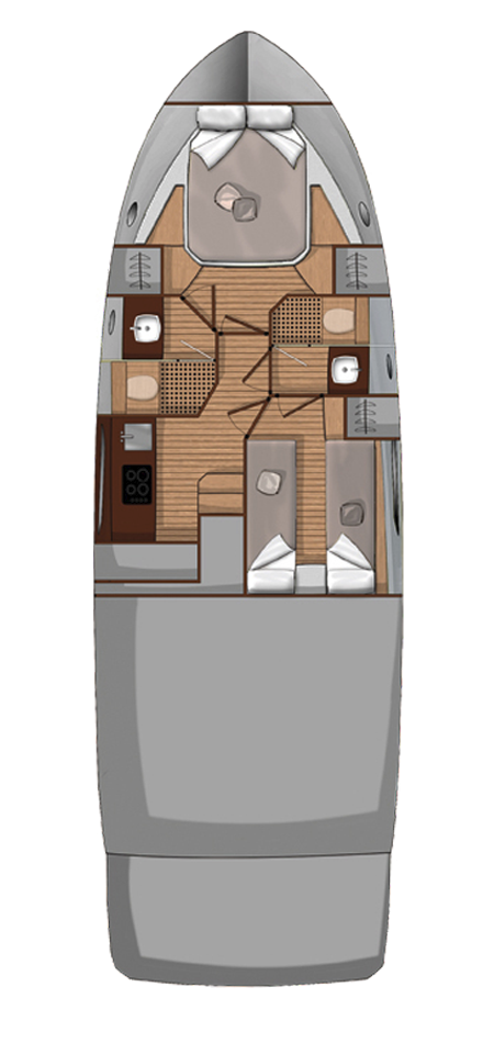 Location bateau Sukošan pas cher Sessa Fly 42 - 2 cab.
