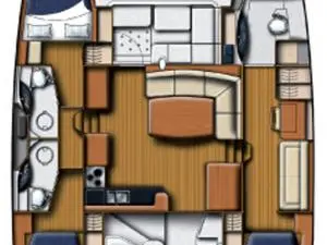 Leopard Catamarans / Robertson & Caine Leopard 45 - 3 + 1 cab. a louer à Seget Donji