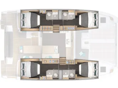 Location Catamaran à Kaštela - Lagoon Lagoon 43