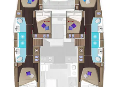 Location Catamaran à Kaštela - Lagoon Lagoon 51