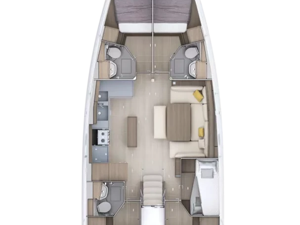 Location à Kos - Bénéteau Oceanis 52 - 6 cab. sur SamBoat