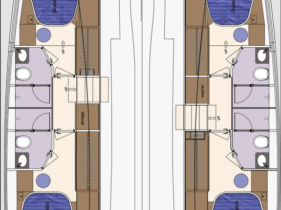 Location bateau HeySea Seaview 50 à Marsh Harbour sur Samboat