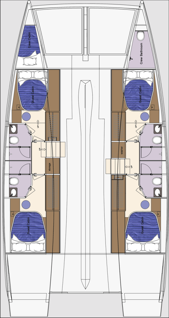 Location bateau HeySea Seaview 50 à Marsh Harbour sur Samboat