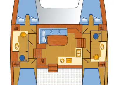 Location bateau Pomer pas cher Lagoon 400