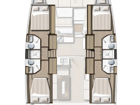 Location bateau Préveza pas cher Bali 4.2