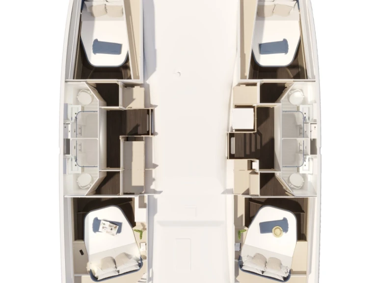 Louez un Fountaine Pajot Fountaine Pajot FP 44 Quatuor - 4 + 2 cab. à Préveza