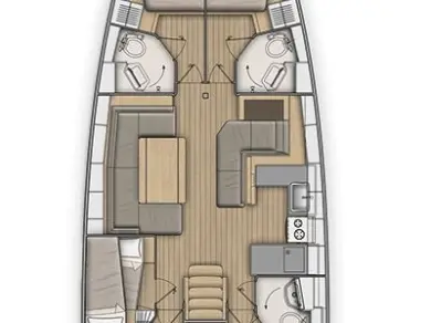 Location bateau Capo d'Orlando pas cher Oceanis 51.1