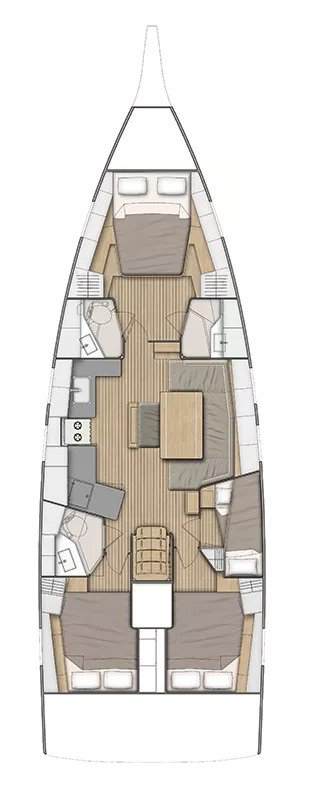 Bénéteau Oceanis 46.1 a louer à Préveza