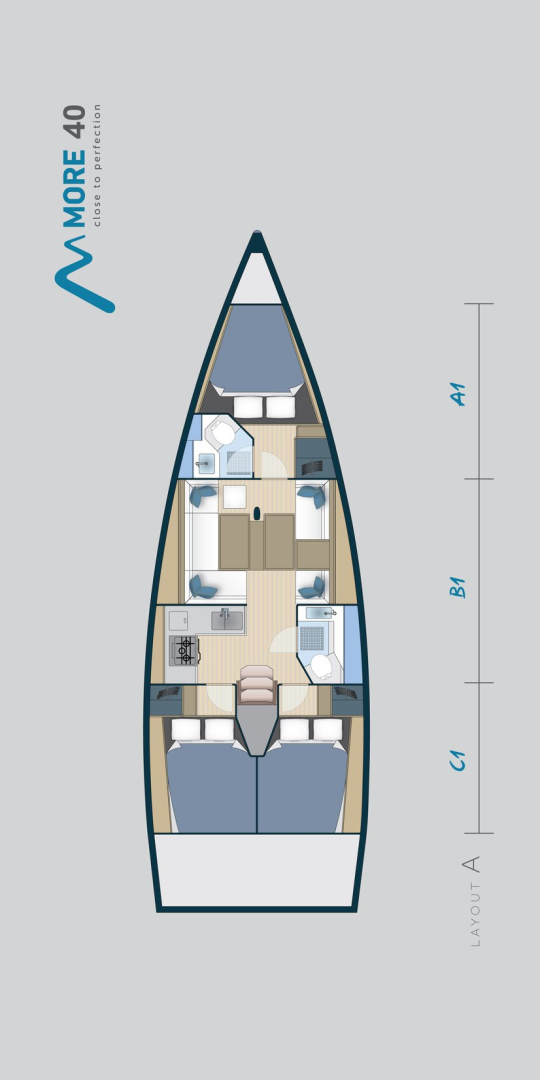 Location bateau Trogir pas cher More 40