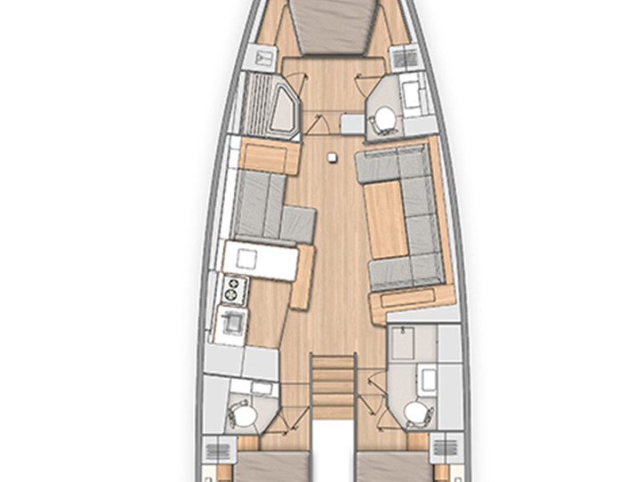 Location bateau Road Town pas cher Oceanis 54