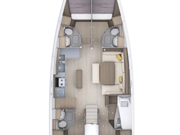 Location à Kos - Bénéteau Oceanis 52 - 6 cab. sur SamBoat