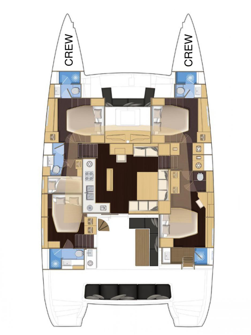 Louer Catamaran avec ou sans skipper Lagoon à Portisco