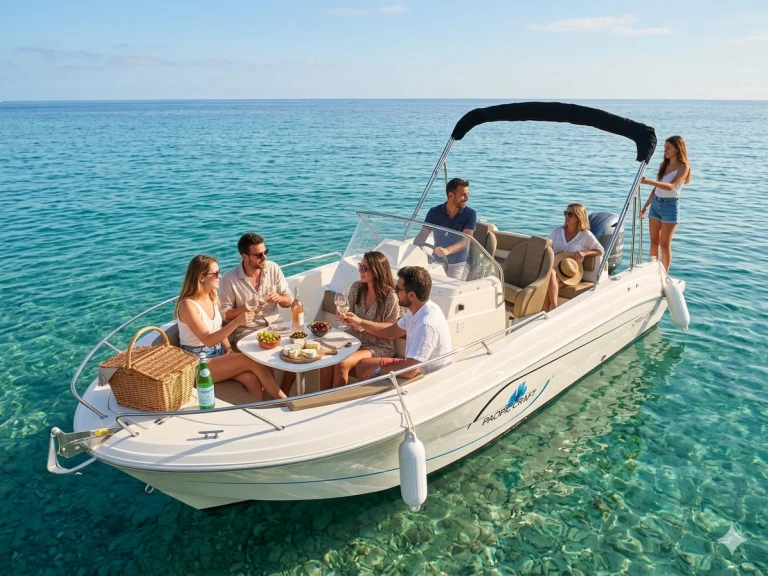 Location Bateau à moteur à Can Pastilla - Pacific Craft Q670 'Atlas' (10p/200hp)
