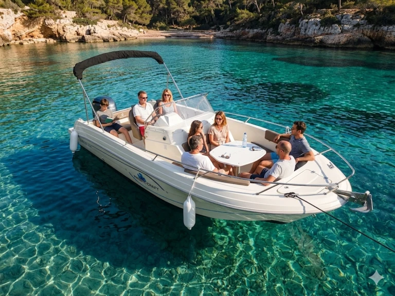 Pacific Craft Q670 'Atlas' (10p/200hp) a louer à Can Pastilla