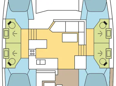 Fountaine Pajot Astrea 42 a louer à Bas du Fort