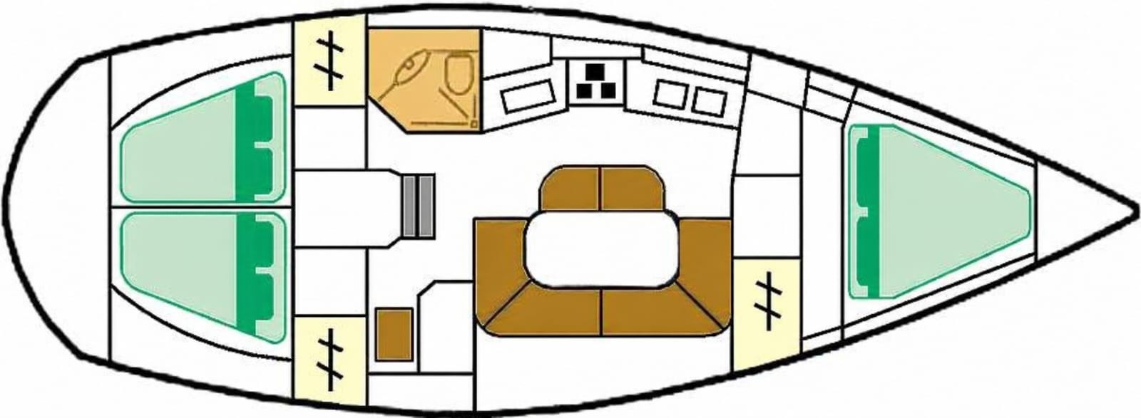 Location bateau Jeanneau Sun Odyssey 37.1 à Santa Maria di Leuca sur Samboat