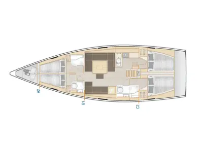 Location bateau Hanse Hanse 458 à Biograd na Moru sur Samboat