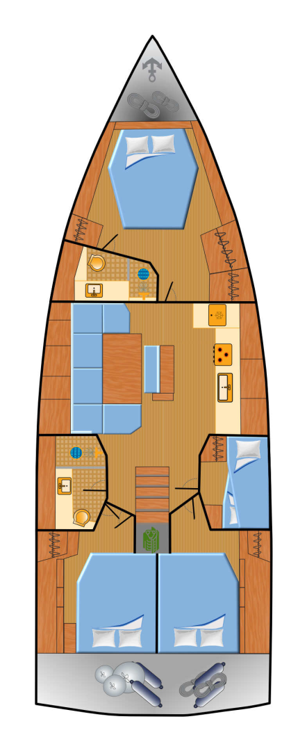 Location bateau Hanse Hanse 460 à Punat sur Samboat