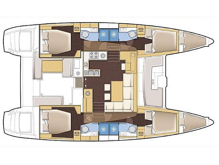 Location Catamaran à Álimos - Lagoon Lagoon 450 F