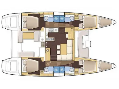 Location Catamaran à Álimos - Lagoon Lagoon 450 F