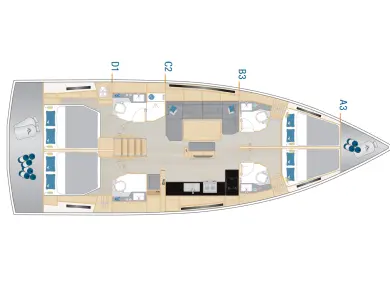 Location bateau Seget Donji pas cher Hanse 460