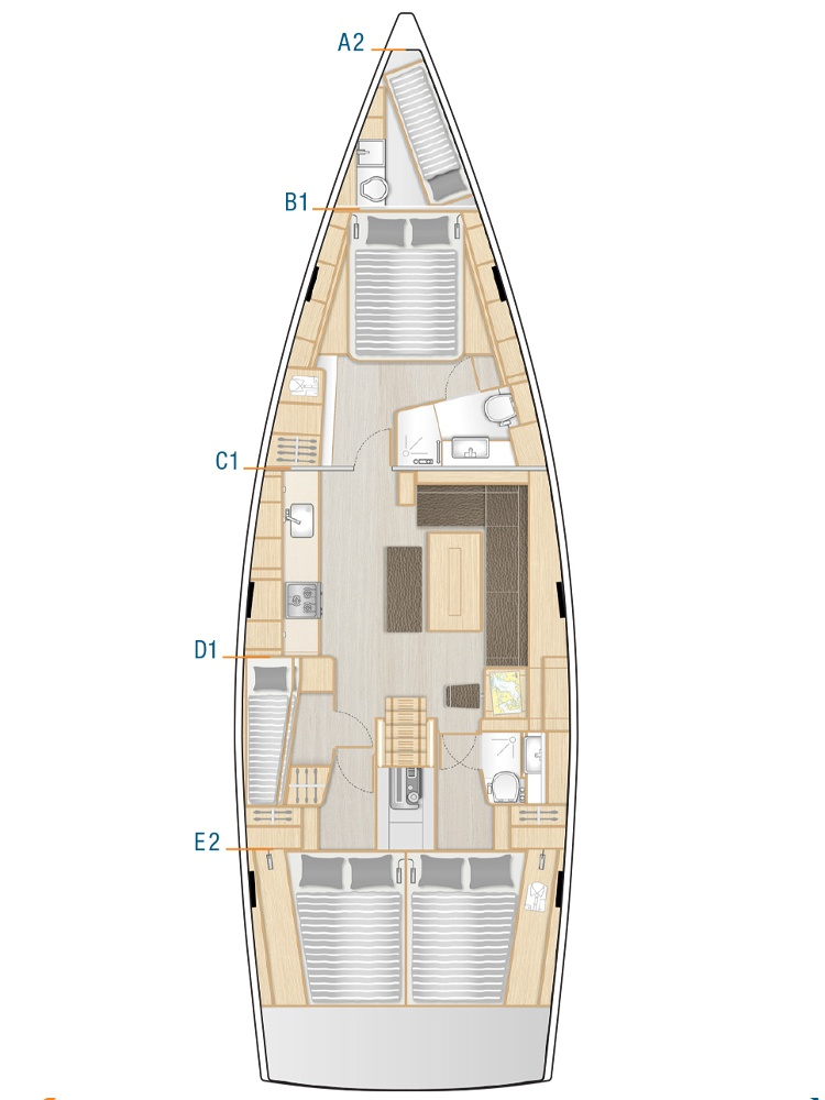 Louez un Hanse Hanse 508 à Seget Donji