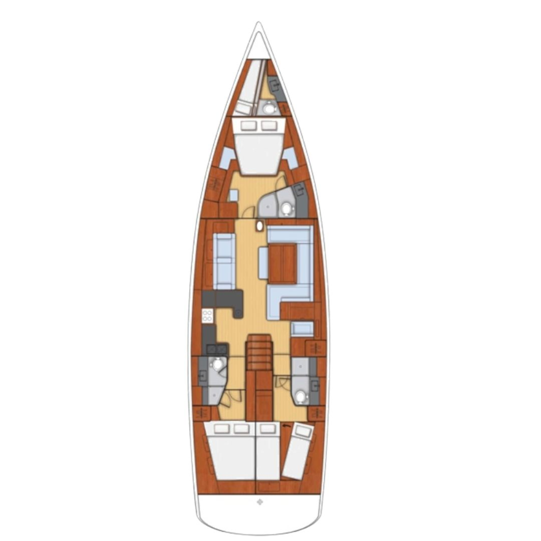 Location à Kaštela - Bénéteau Oceanis 60 sur SamBoat