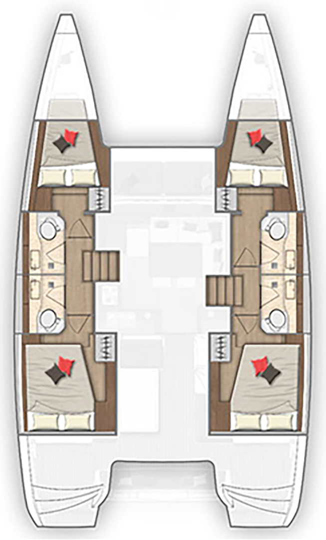 Location bateau Gouviá pas cher Lagoon 40