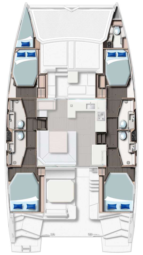 Leopard Catamarans / Robertson & Caine Leopard 45 a louer à Belize City