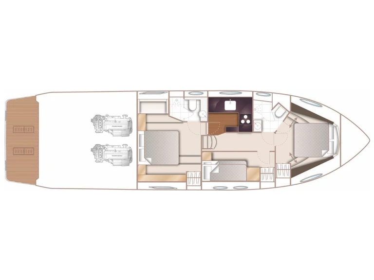Location bateau Castellammare di Stabia pas cher Princess 52 Fly