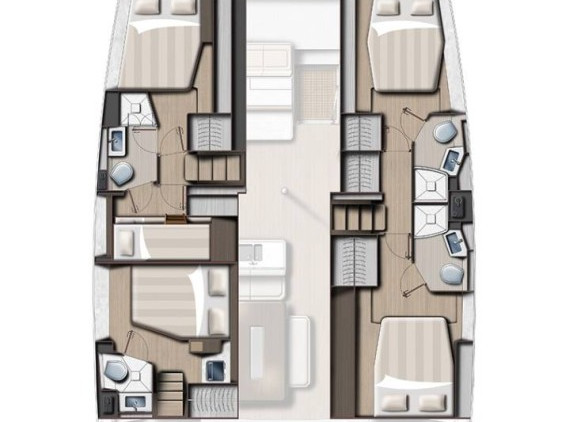 Location Catamaran BALI 4.6 5 CABINES NUM 4 avec permis