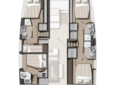 Location Catamaran BALI 4.6 5 CABINES NUM 4 avec permis
