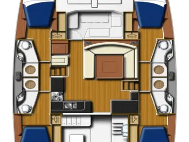 Location bateau Leopard Catamarans / Robertson & Caine Leopard 48 - 4 + 1 cab. à Lefkáda sur Samboat