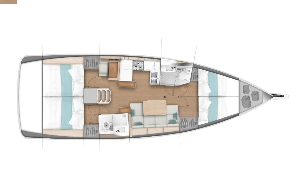 Jeanneau Sun Odyssey 440 a louer à Égée-Septentrionale