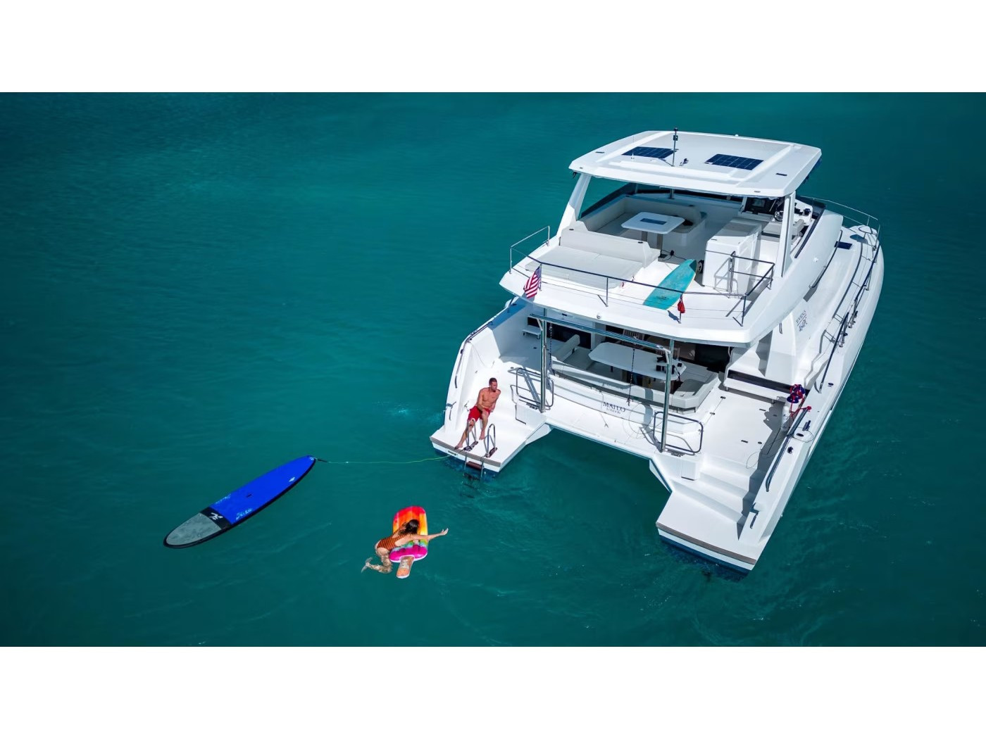 Leopard 46PC Sora eco solar power catamaran charter in Marmaris, Turkey