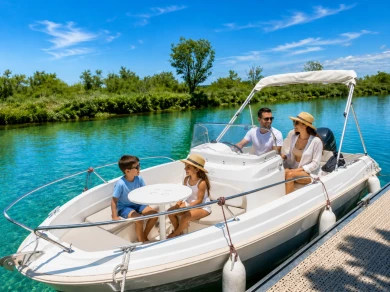 Location Bateau à moteur Jeanneau avec permis