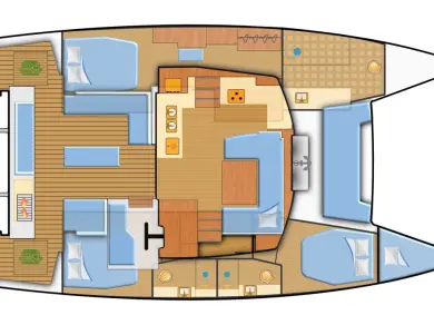 Location bateau Fountaine Pajot Elba 45 à Naxos (Ville) sur Samboat