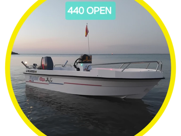 Location Bateau à moteur FIBERPLAST  avec permis