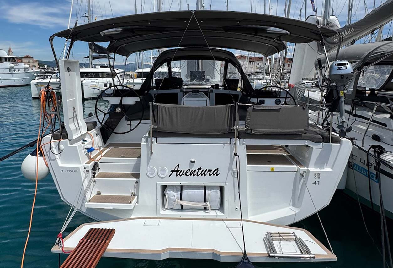 Dufour 41 eco solar sailboat charter at ACI Marina Trogir, Croatia