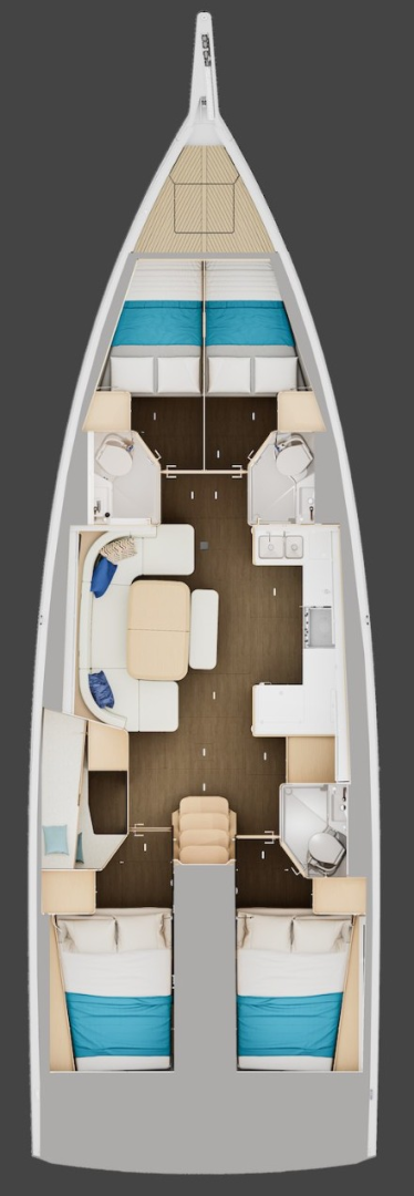 Jeanneau Sun Odyssey 455 a louer à Parham Town