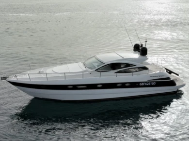 Bareboat Rental Motorboat Pershing with a boat licence
